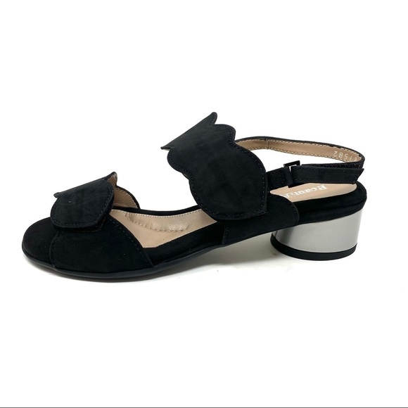 Beautifeel Elsie Black Suede Sandals,All Products : American Fashion Style Bags On Sale